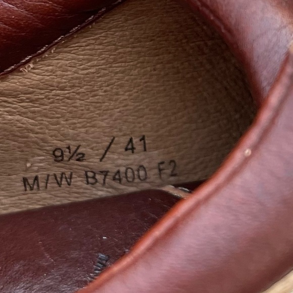 Born Shoes Leather Bicycle Toe Oxford brown size 9.5/41 Preowned Womens - Picture 5 of 9